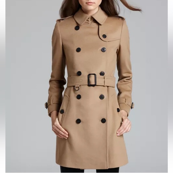 Burberry Jackets & Blazers - Burberry double breasted cashmere wool short trench coat 2